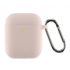 Чохол ArmorStandart Ultrathin Silicone Case With Hook для Apple AirPods 2 Pink Sand (ARM59689)