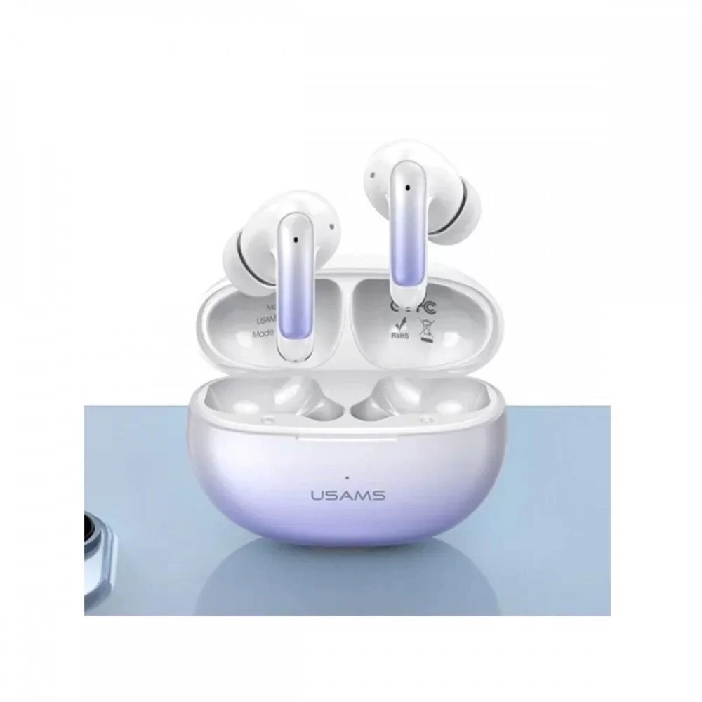 Навушники USAMS US-XD19 Dual-mic ENC TWS Earbuds --X-don Series BT5.3 Gradient blue (BHUENCXD03)