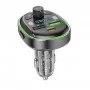 АЗП з FM-модулятором BOROFONE BC47 Might PD30W+QC3.0 car BT FM transmitter Jazz Metal Gray (6941991102448)