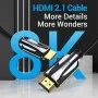 Кабель Vention HDMI-HDMI, 2M, v2.1, 8K 60Hz, 4K 120Hz, 2K 144Hz, 1080P 160Hz (AANBF) (AALBH)