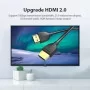 Кабель Тонкий HDMI Vention Slim Portable HDMI 2,0 - 2M. Black (AAIBH)