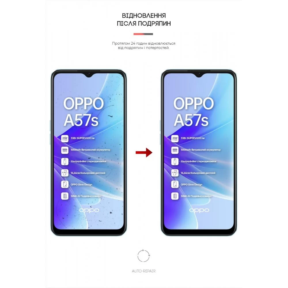 Гідрогелева плівка ArmorStandart для OPPO A57s 4G/A57 4G/A57e 4G/A77 4G/A77s 4G (ARM64765)