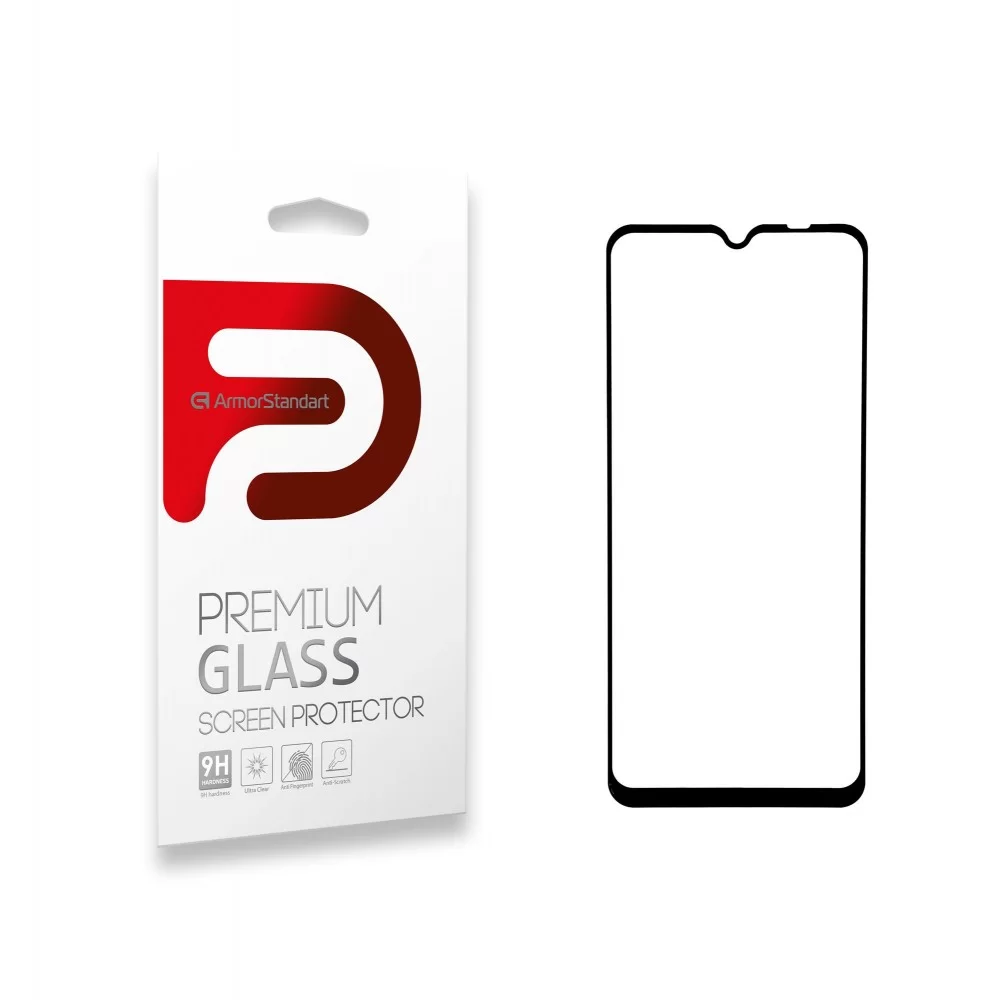Захисне скло ArmorStandart Full Glue для Xiaomi Redmi 9A Black (ARM56265-GFG-BK)