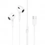 Навушники HOCO M1 Max crystal earphones for Type-C with mic White (6931474754707)