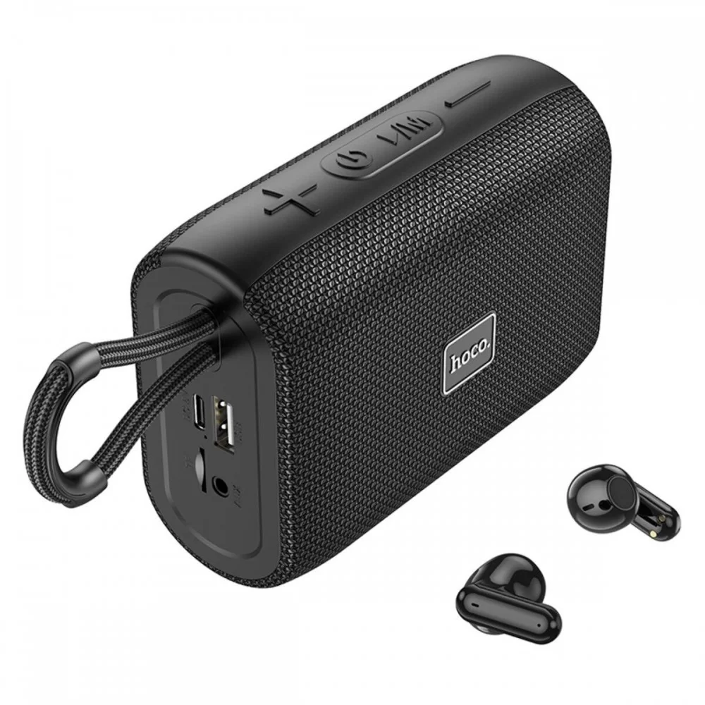 Портативна колонка HOCO HC15 Poise 2-in-1 sports speaker with BT headsetBlack (6931474783646)