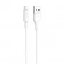 Кабель HOCO X25 USB to Type-C 2A, 1m, PVC, PVC connectors, White (6957531080152)