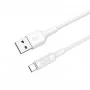 Кабель HOCO X25 USB to Type-C 2A, 1m, PVC, PVC connectors, White (6957531080152)