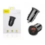 Автомобільний зарядний пристрій Baseus Circular Plastic A+C 30W Black (CCALL-YS01)