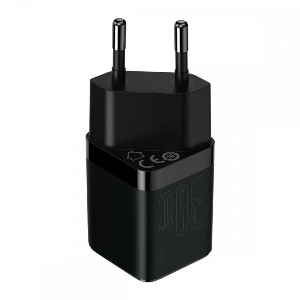 Мережевий зарядний пристрій Baseus GAN3 Fast Charger 1C 30W EU Black (CCGN010101)