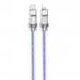 Кабель HOCO U113 Solid PD silicone charging data cable iP Blue (6931474790026)