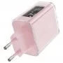 Мережевий зарядний пристрій ACEFAST A45 Sparkling series PD65W GaN (2*USB-C+USB-A) charger Cherry blossom (AFA45CB)