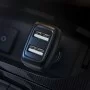 Автомобільний зарядний пристрій HOCO Z36 Leader dual port car charger Black (6931474727718)
