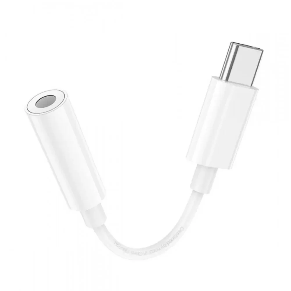 Аудiокабель HOCO LS35 Type-C to 3.5mm digital audio converter White (6931474790767)