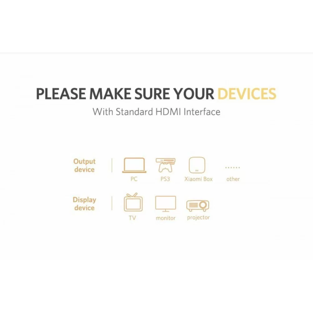 Кабель UGREEN ED015 HDMI Flat Cable 2m (UGR-70159) (UGR-70159)
