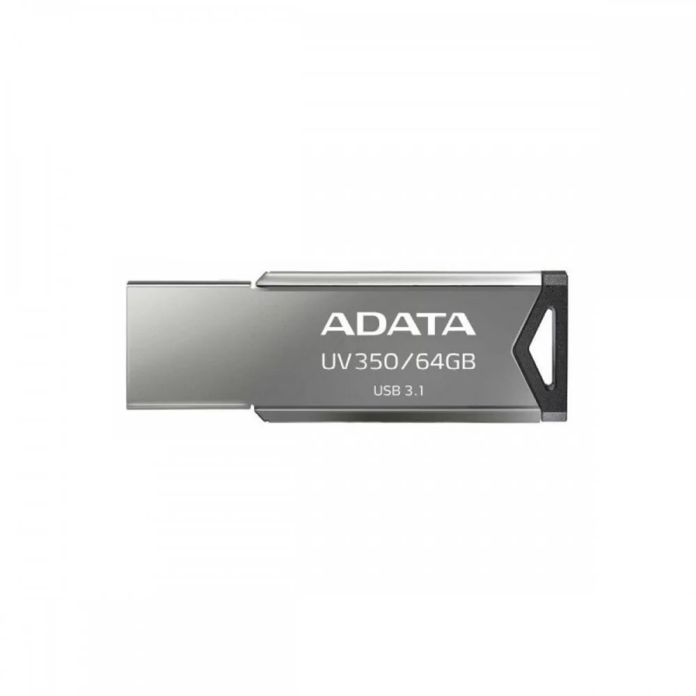 Flash A-DATA USB 3.2 UV 350 64Gb Silver (AUV350-64G-RBK)