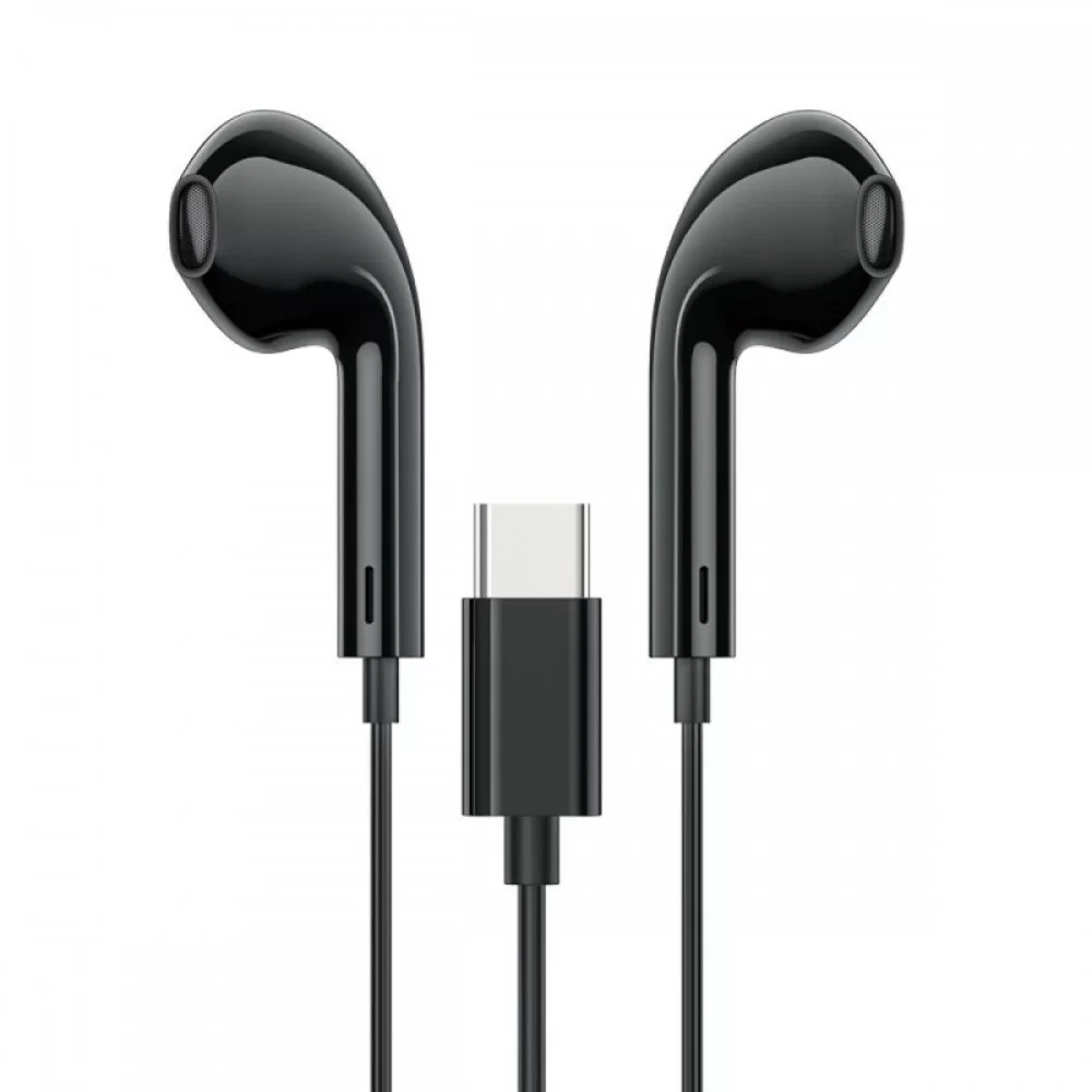 Навушники BOROFONE BM80 Magnificent Type-C wire-controlled digital earphones with microphone Black (BM80MCB)