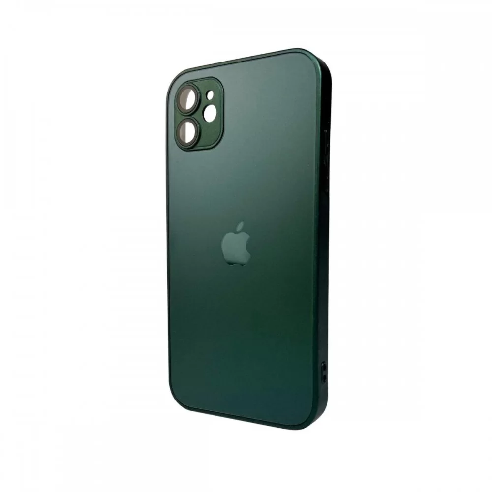 Чохол для смартфона AG Glass Matt Frame Color MagSafe Logo for Apple iPhone 11 Cangling Green (AGMattFrameMGiP11Green)