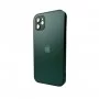 Чохол для смартфона AG Glass Matt Frame Color MagSafe Logo for Apple iPhone 11 Cangling Green (AGMattFrameMGiP11Green)