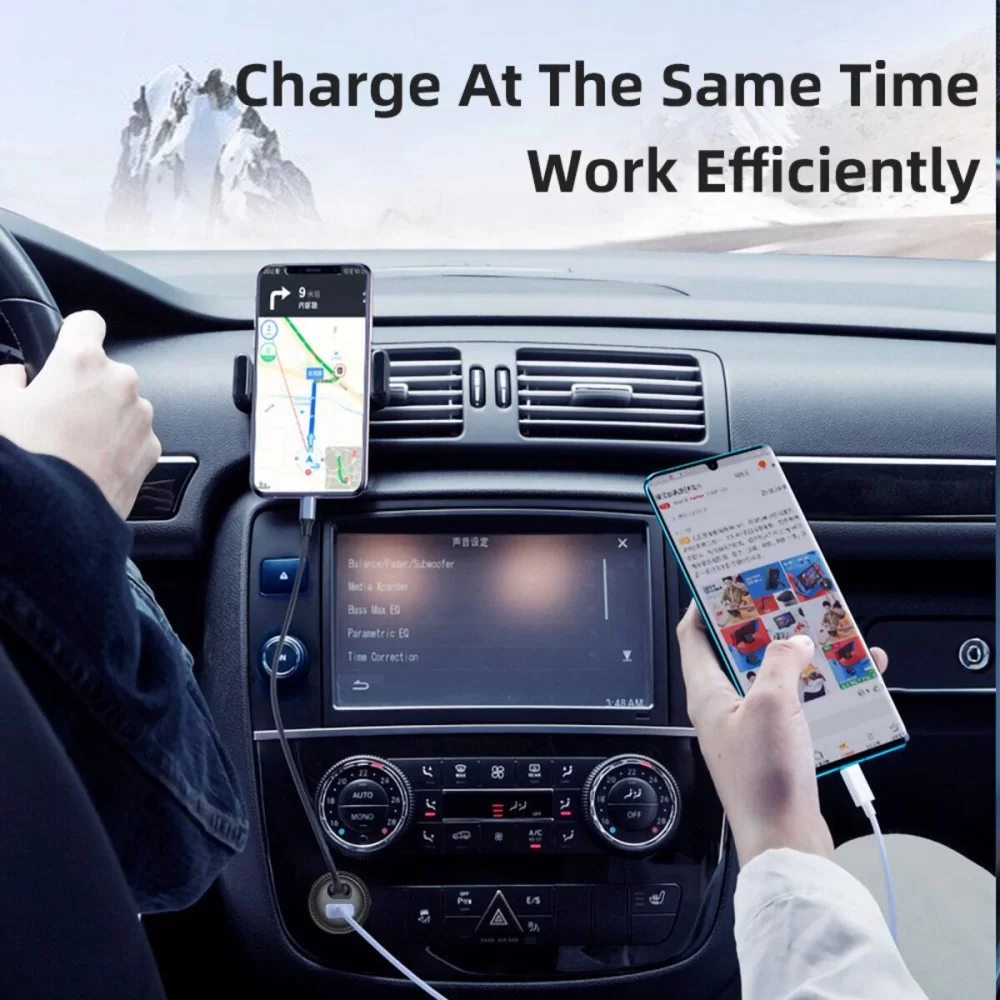 Автомобільний зарядний пристрій Essager Sunset Type-C to Lightning 20W USB Charging Cable  black (ECC2Q-WL0A) (ECC2Q-WL0A)