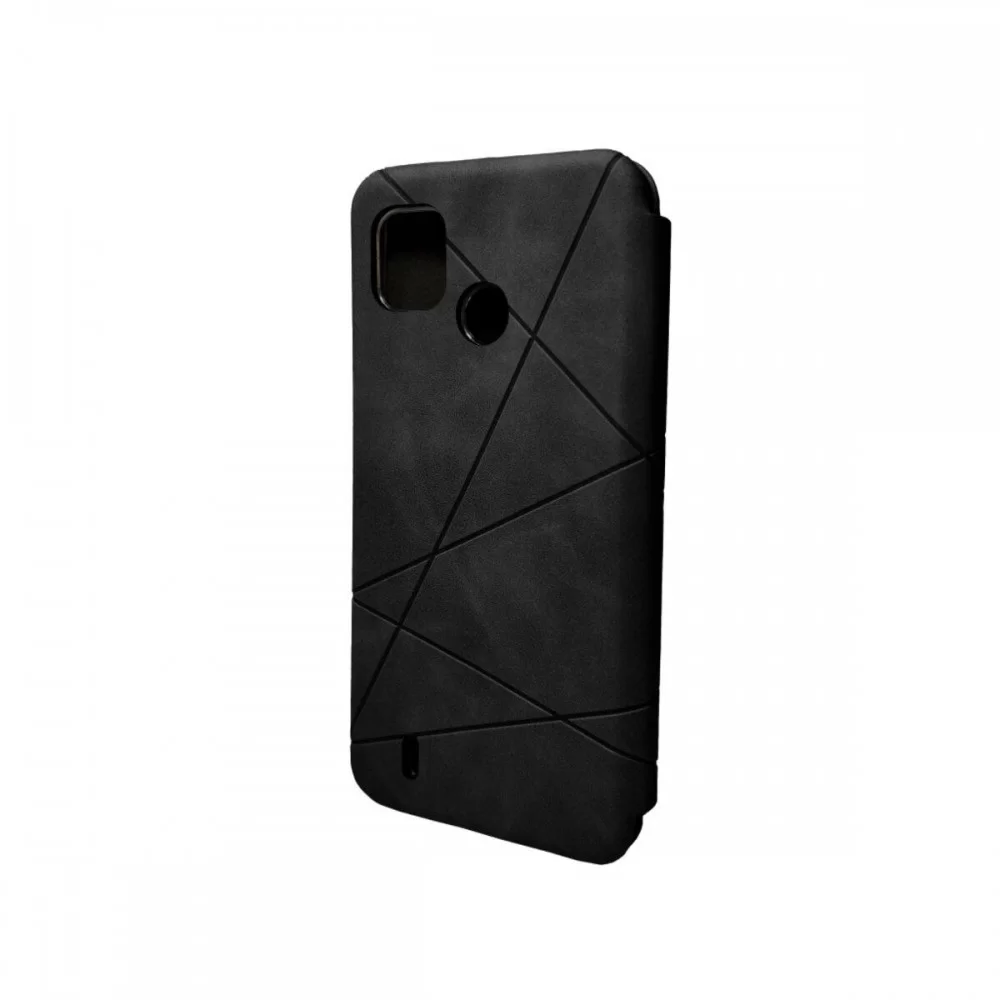 Чохол-книжка для смартфона Dekker Geometry for TECNO Pop 7 (BF6) Black (GeoTecPop7Black)