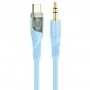 Аудiокабель HOCO UPA25 Transparent Discovery Edition Digital audio conversion cable Type-C Blue (6931474791184)