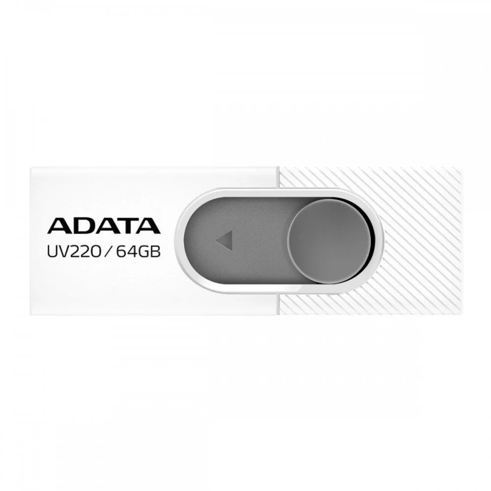 Flash A-DATA USB 2.0 AUV 220 64Gb White/Grey (AUV220-64G-RWHGY)