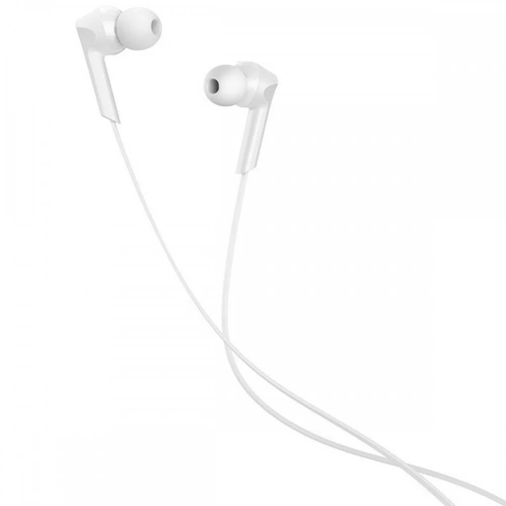 Навушники HOCO M72 Admire universal earphones with mic White (6931474719638)