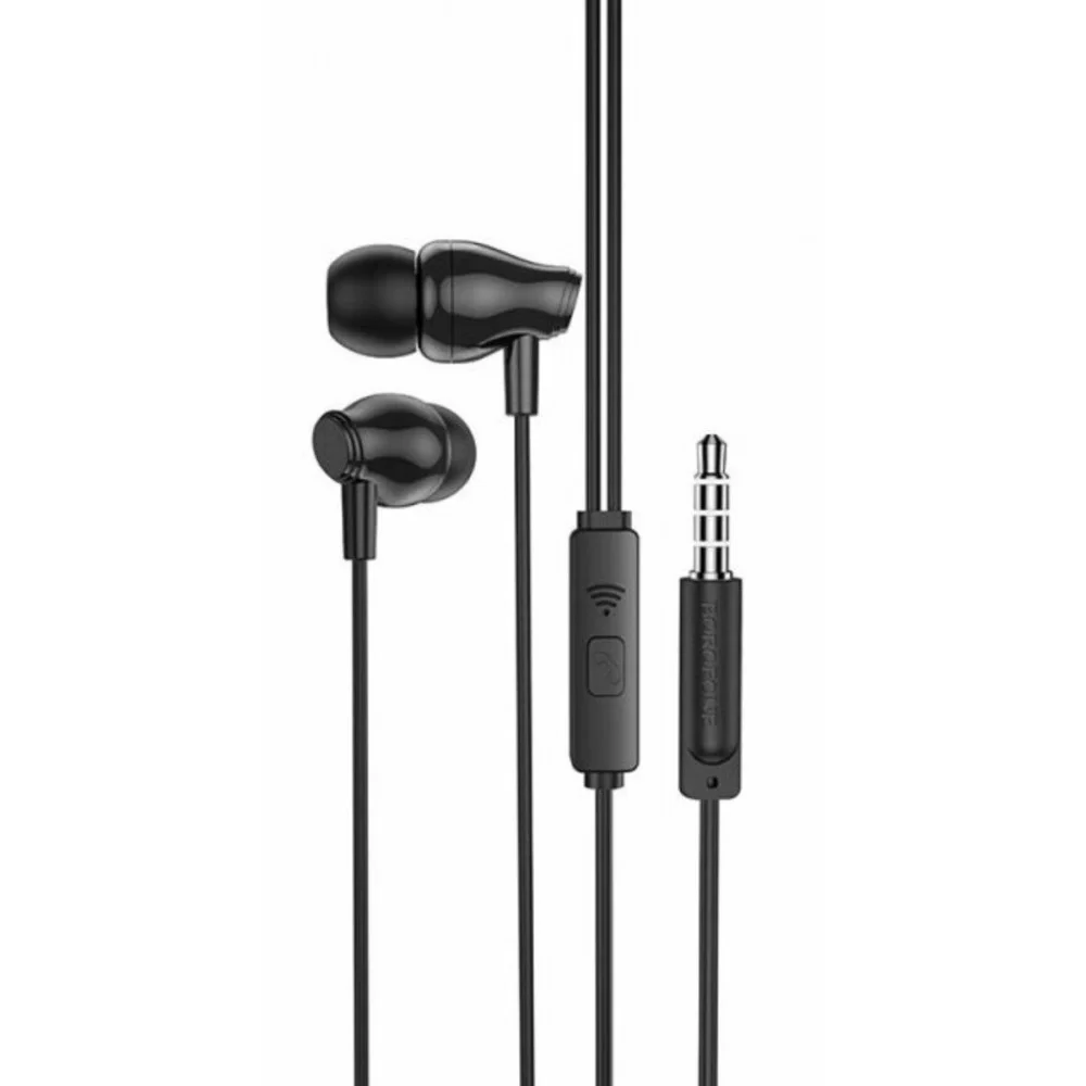 Навушники BOROFONE BM61 Wanderer universal earphones with mic Black (BM61B)