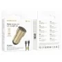 Автомобільний зарядний пристрій BOROFONE BZ19A Wisdom single port QC3.0 car charger set(Micro) 18W Gold (BZ19AMG)