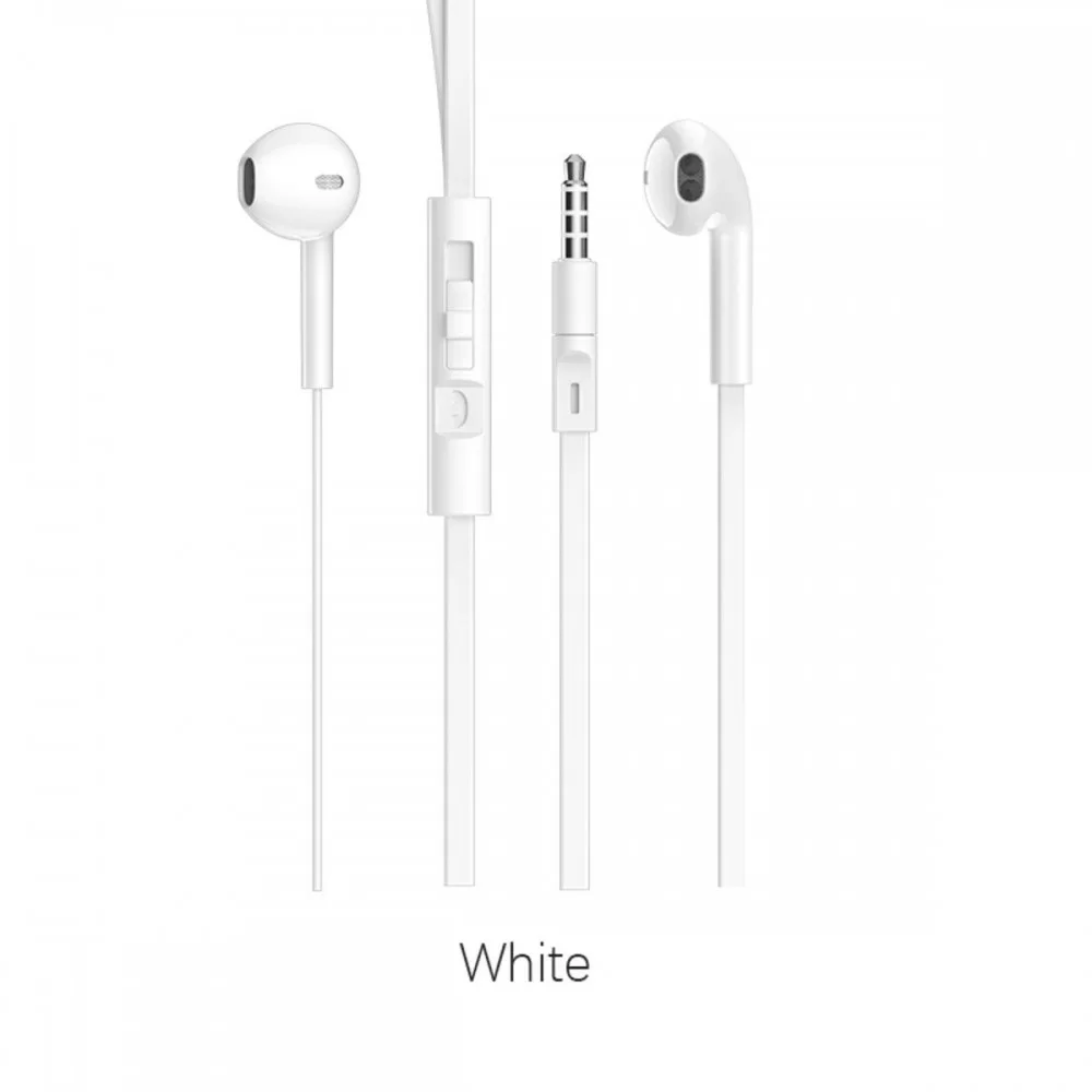 Навушники BOROFONE BM23 Bright sound universal earphones with mic White (BM23W)