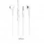 Навушники BOROFONE BM23 Bright sound universal earphones with mic White (BM23W)