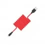 Кабель HOCO X21 USB to Micro 2A, 1m, silicone, TPE connectors, Black+Red (6957531071396)
