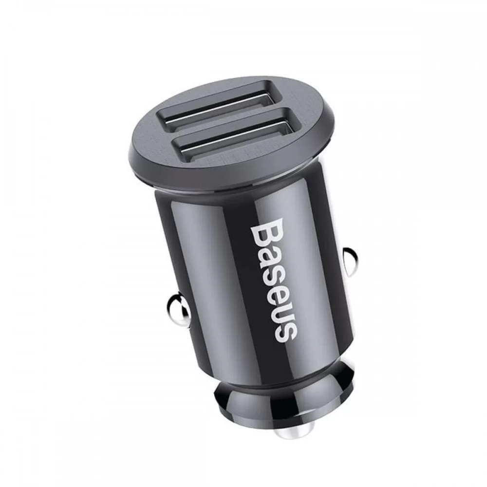 Автомобільний зарядний пристрій Baseus Grain Car Charger 3.1A Black (CCALL-ML01)