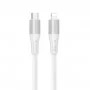 Кабель BOROFONE BX88 Solid PD silicone charging data cable for iP White (BX88LPW)