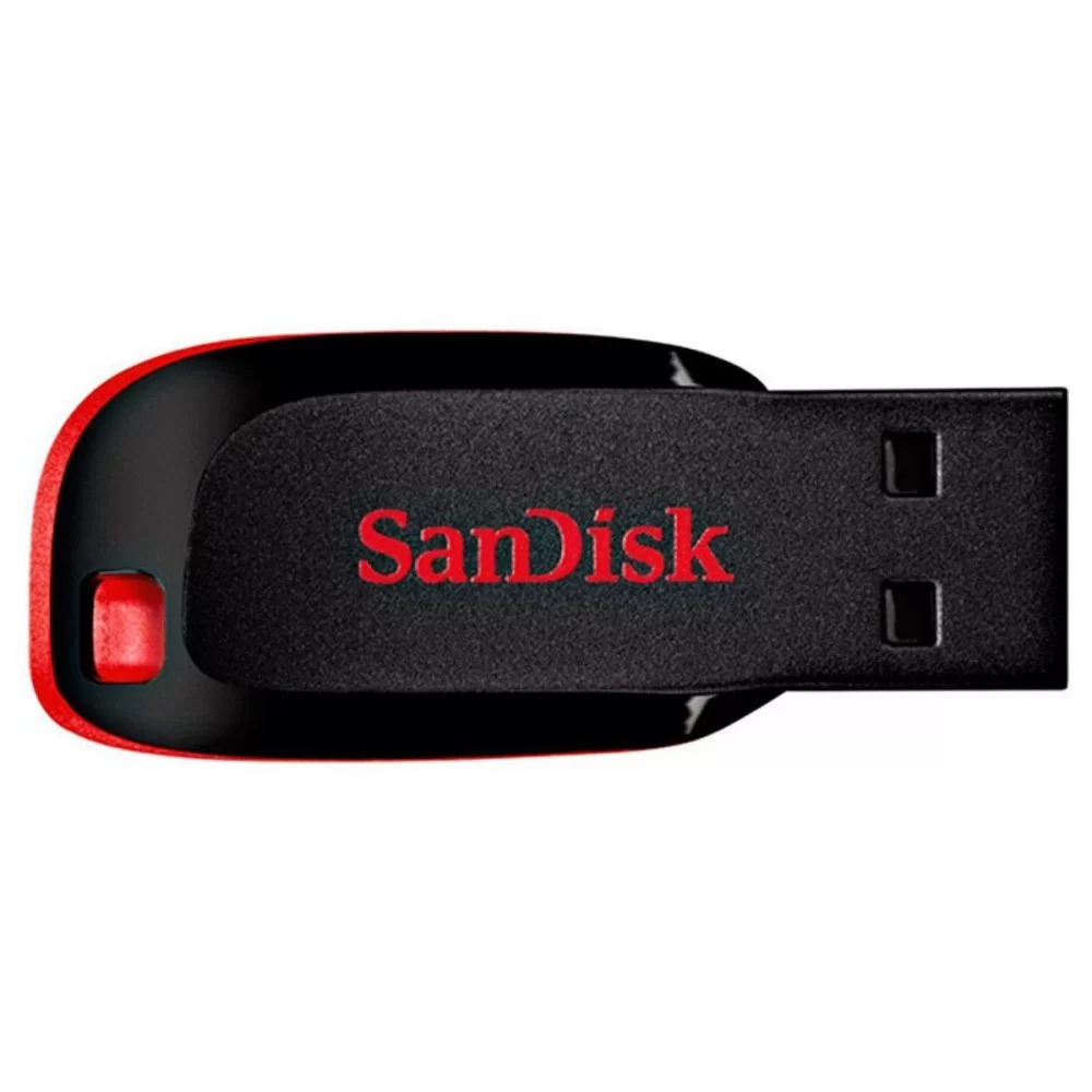 Flash SanDisk USB 2.0 Cruzer Blade 128Gb Black/Red (SDCZ50-128G-B35)
