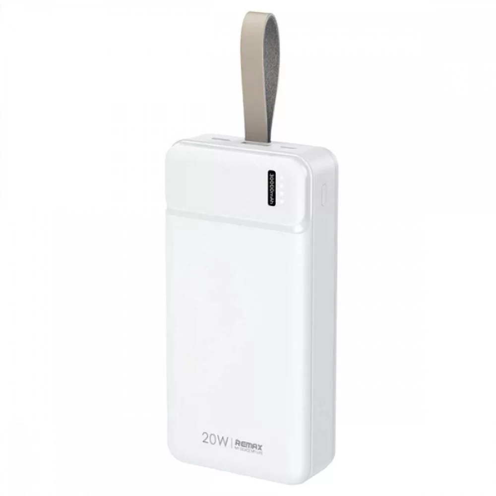 Зовнішній акумулятор REMAX Pure Series PD20W+QC18W  Multi-compatible Fast Charging Power Bank 30000Mah RPP-289 White (RPP-289 White)