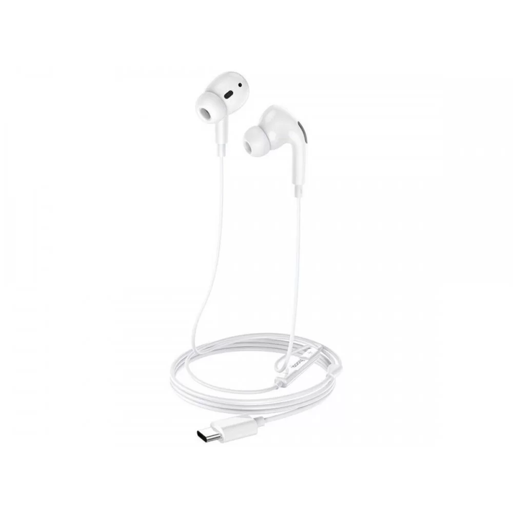 Навушники HOCO M101 Pro Crystal sound Type-C wire-controlled digital earphones with microphone White (6931474782403)