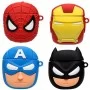 Силіконовий футляр Marvel & DC series для навушників AirPods 1/2 + кільце