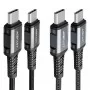 Кабель Acefast C1-03 Type-C to Type-C, 1m, 60W Max, Black