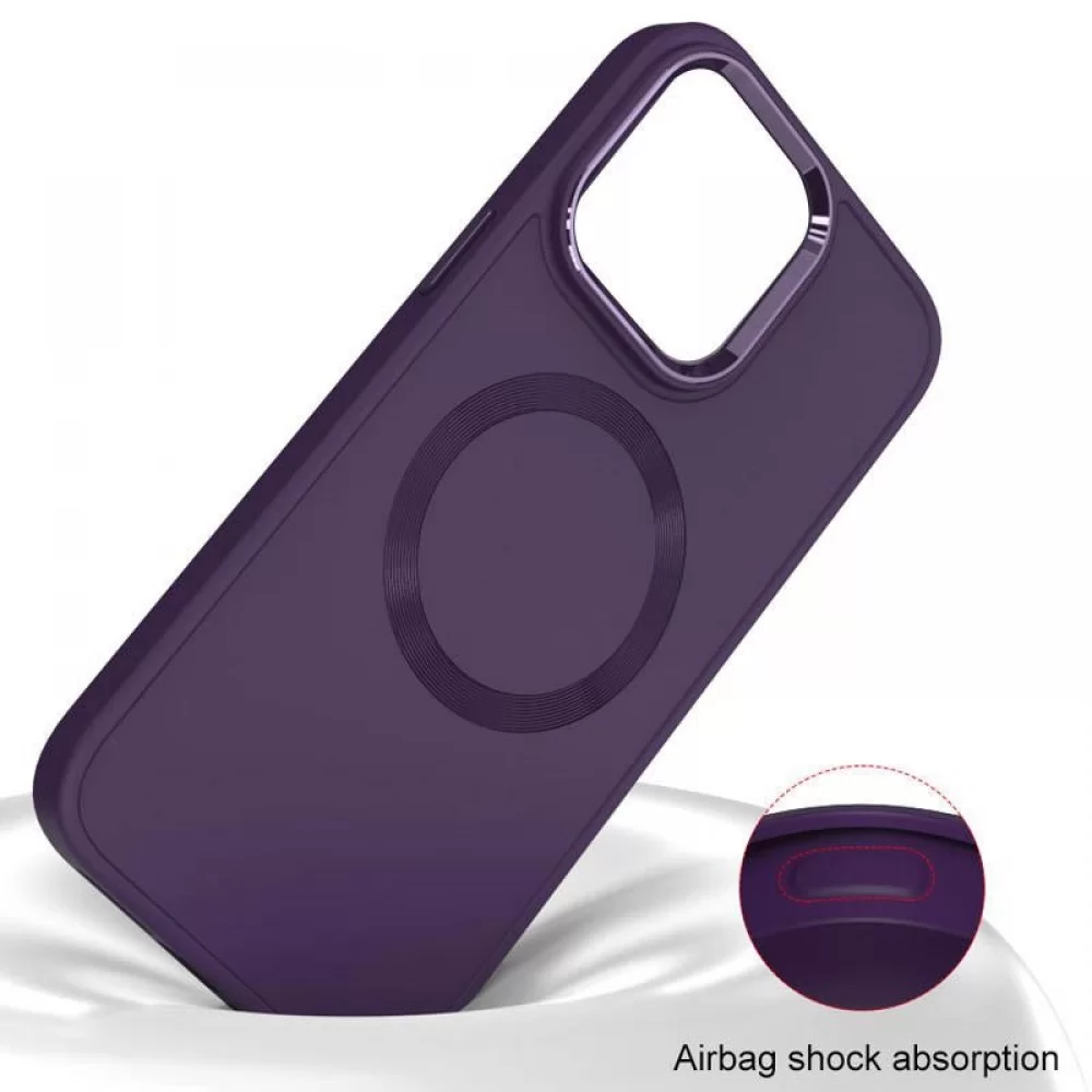 TPU чохол Bonbon Metal Style with MagSafe для Apple iPhone 14 (6.1
