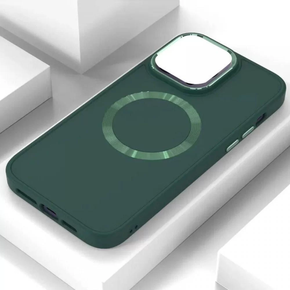 TPU чохол Bonbon Metal Style with MagSafe для Apple iPhone 14 (6.1