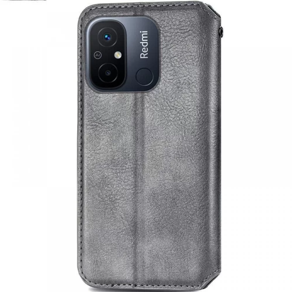 Шкіряний чохол книжка GETMAN Cubic (PU) для Xiaomi Redmi 12C