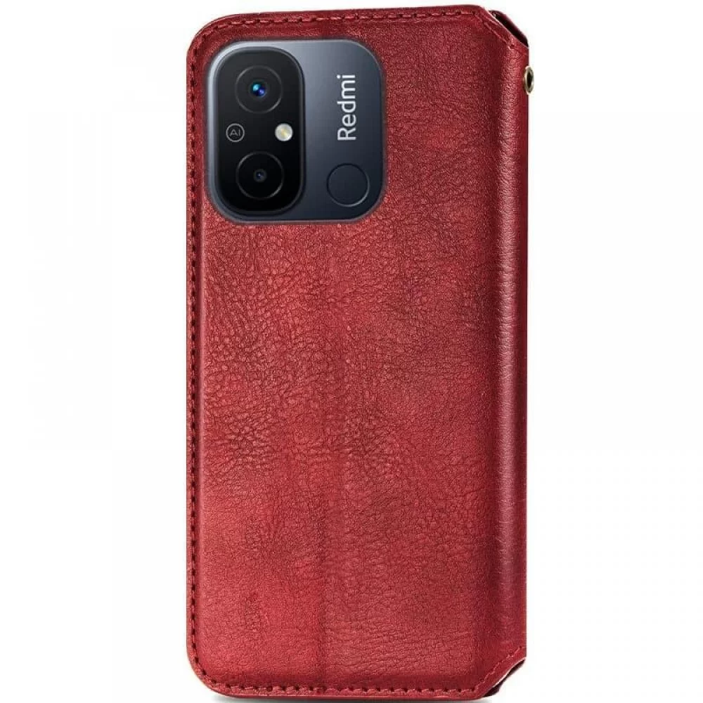 Шкіряний чохол книжка GETMAN Cubic (PU) для Xiaomi Redmi 12C