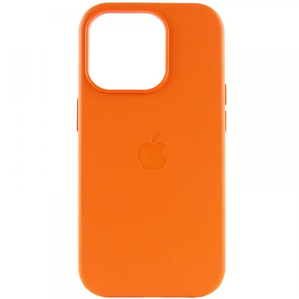 Шкіряний чохол Leather Case (AAA) with MagSafe для Apple iPhone 14 Pro (6.1