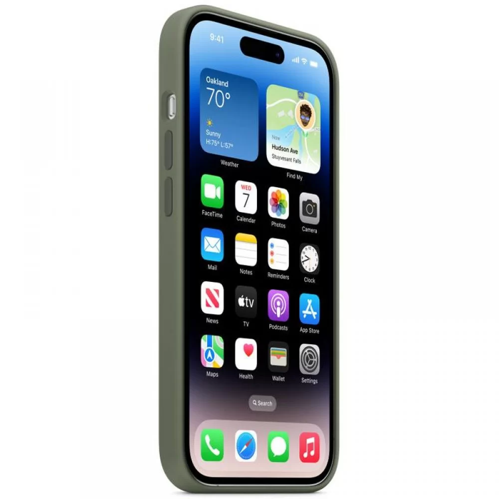 Чохол Silicone case (AAA) full with Magsafe для Apple iPhone 14 Pro Max (6.7
