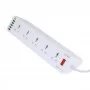 Мережевий Подовжувач LDNIO SC10610 (10 ports / 1PD / 1QC3.0 / 4 USB / 2m)