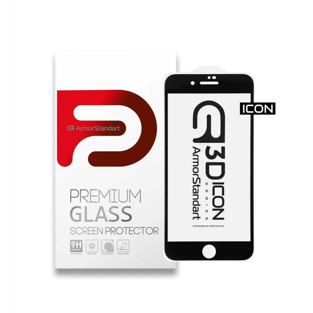 Захисне скло ArmorStandart Icon 3D для Apple iPhone 8 Plus/7 Plus Black (ARM55982-GI3D-BK)