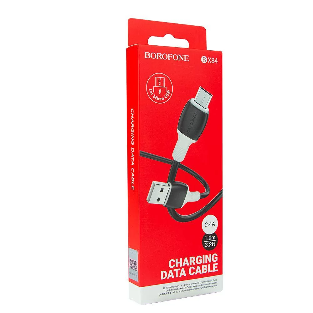 Кабель USB Borofone BX84 Micro 2.4A