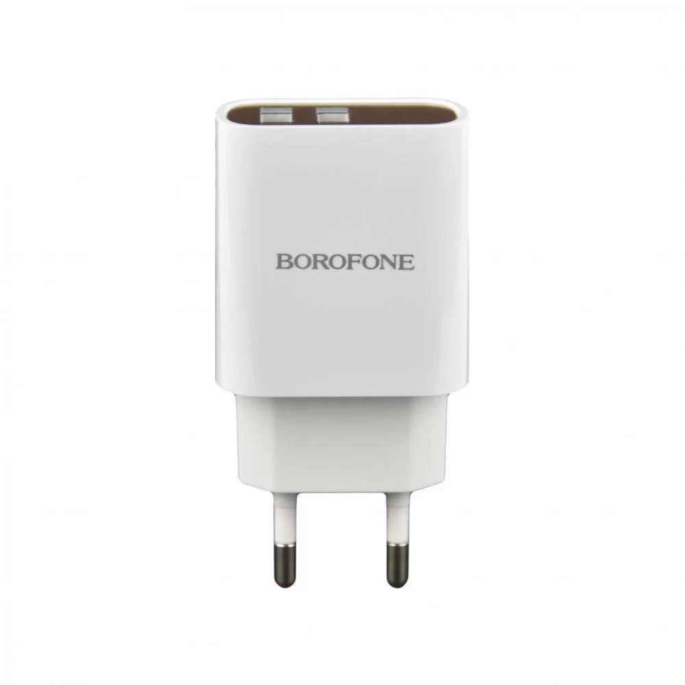 Мережевий Зарядний Пристрій Borofone BA58A Digital Display Type-C 2USB 2.4A