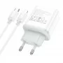 Мережевий Зарядний Пристрій Hoco C105A Stage dual port PD20W+QC3.0 Type-C to Lightning